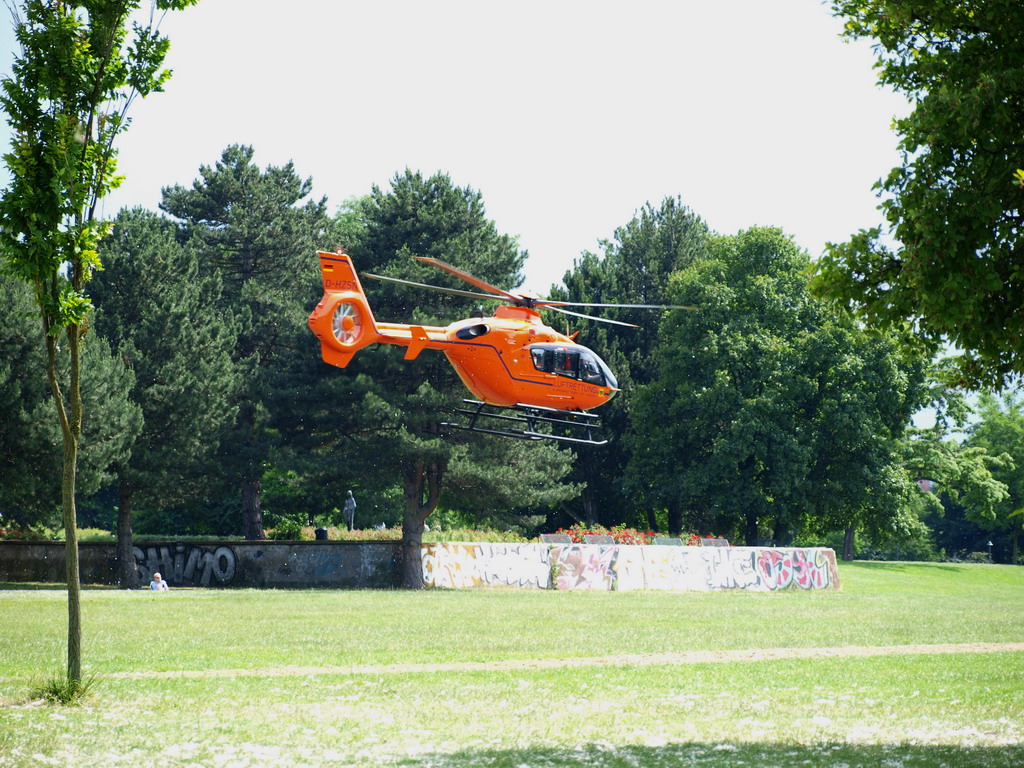 Wasserleiche angespuelt Koeln Deutz Rheinpark Hoehe Zoobruecke P10.JPG